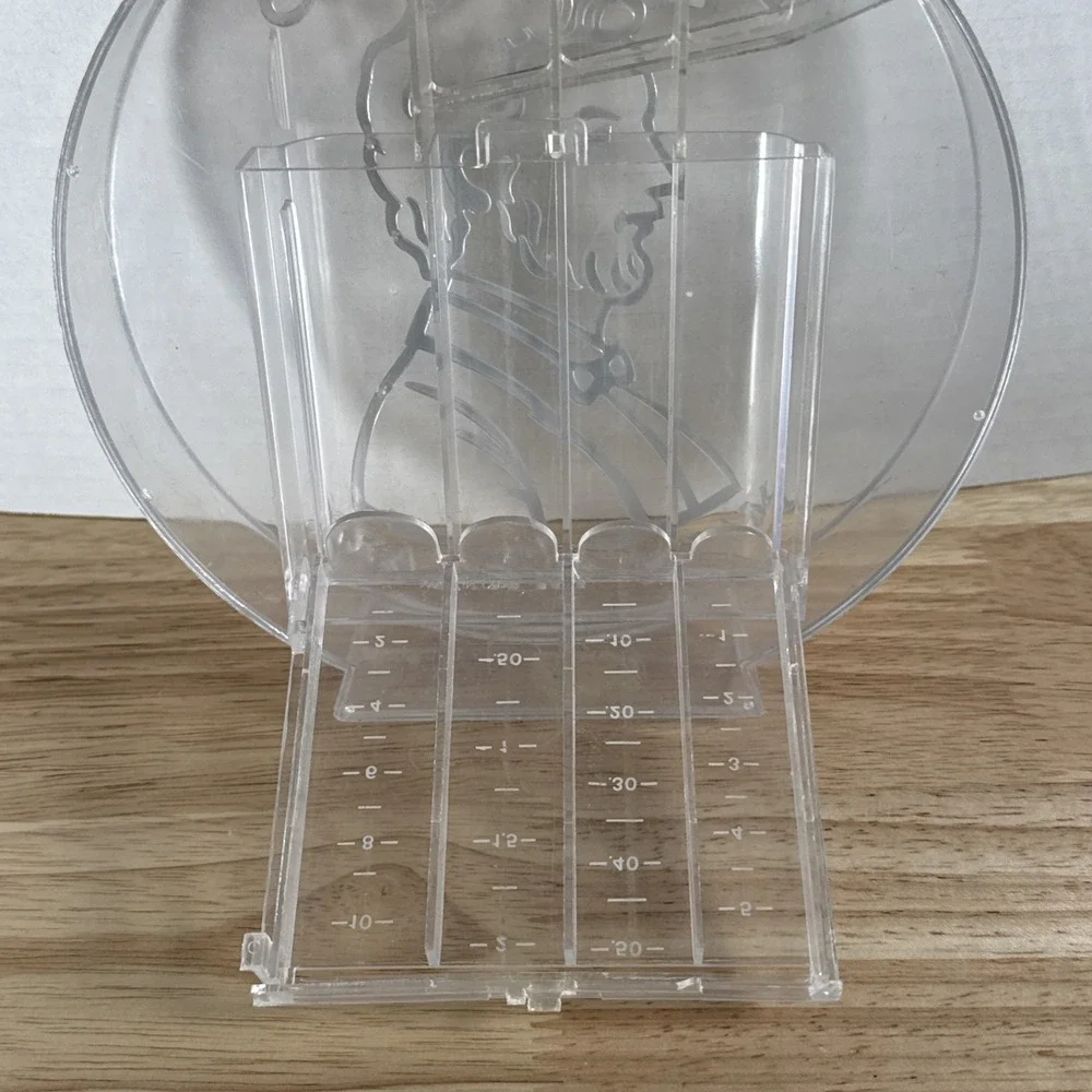 Vintage Plastic Coin Shaped Manual Coin Sorter 
